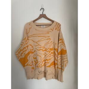 Urban Outfitters Vintage Inspired Oversized Abstract Knit Sweater - XS